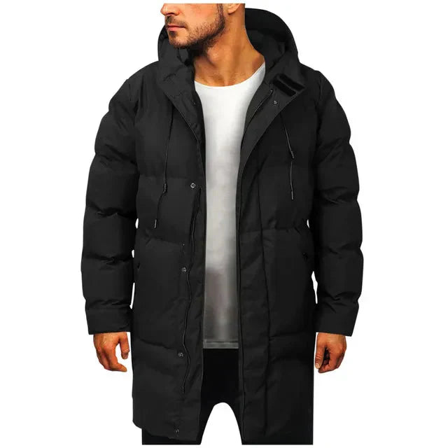 HommanceParis - Manteau d'hiver rembourré avec capuche