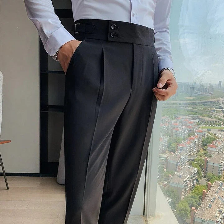 HommanceParis - Pantalon stretch coupe slim