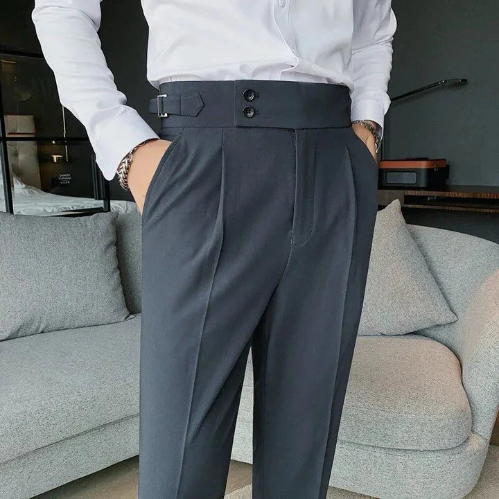 HommanceParis - Pantalon stretch coupe slim
