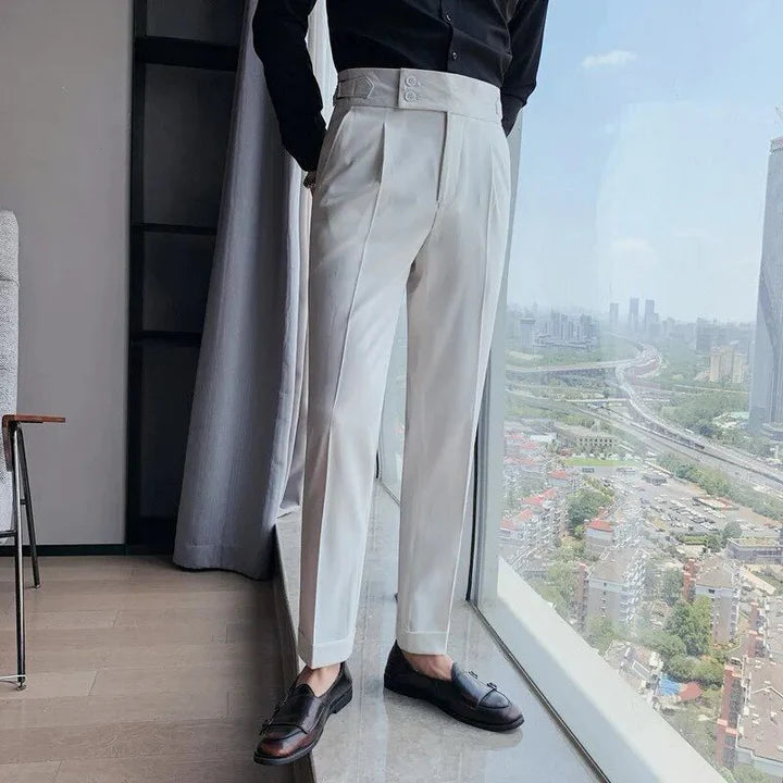 HommanceParis - Pantalon stretch coupe slim