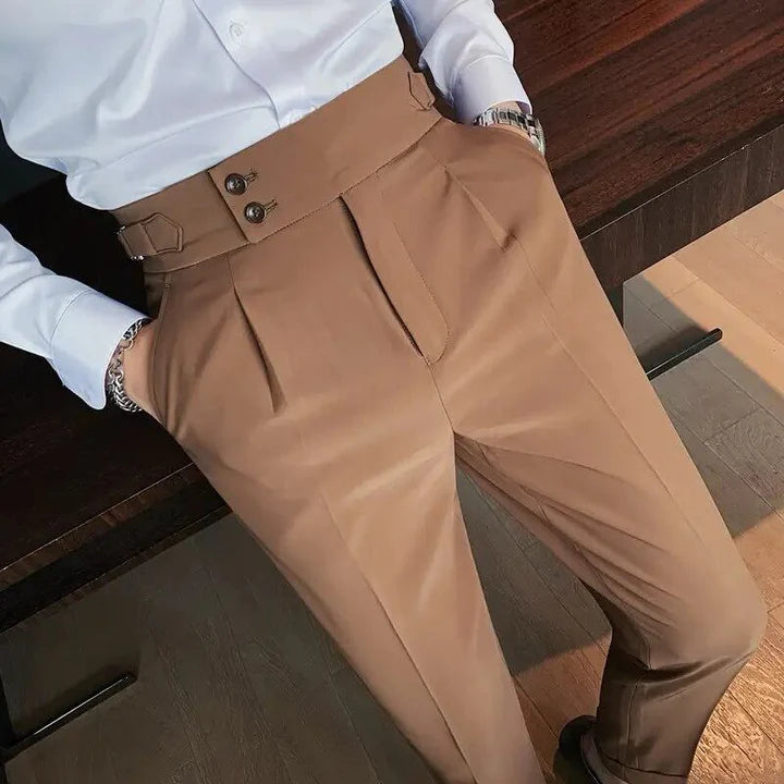 HommanceParis - Pantalon stretch coupe slim