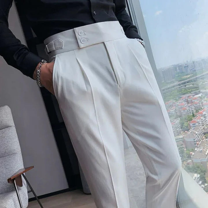 HommanceParis - Pantalon stretch coupe slim