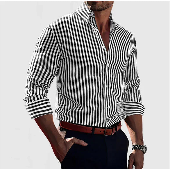 HommanceParis - Chemise rayée élégante