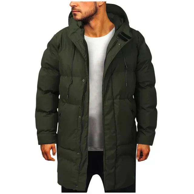 HommanceParis - Manteau d'hiver rembourré avec capuche