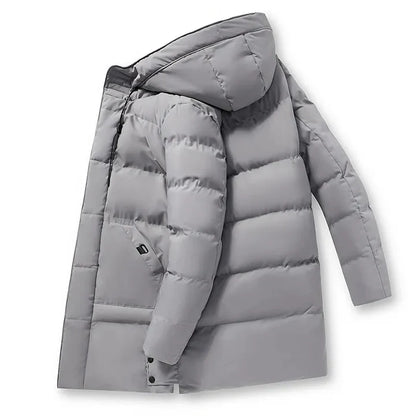 HommanceParis - Manteau d'hiver rembourré avec capuche