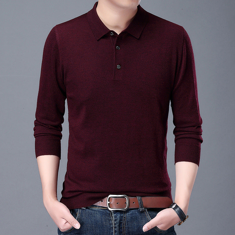 HommanceParis - Pull polo en laine