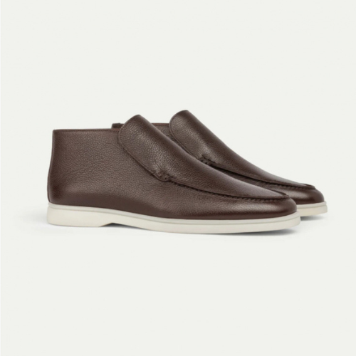 HommanceParis - Mocassins hauts en cuir de vachette