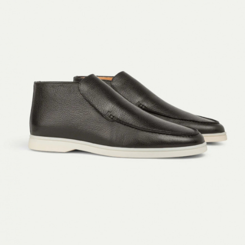 HommanceParis - Mocassins hauts en cuir de vachette