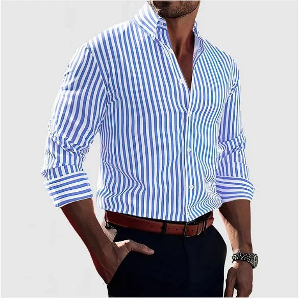 HommanceParis - Chemise rayée élégante